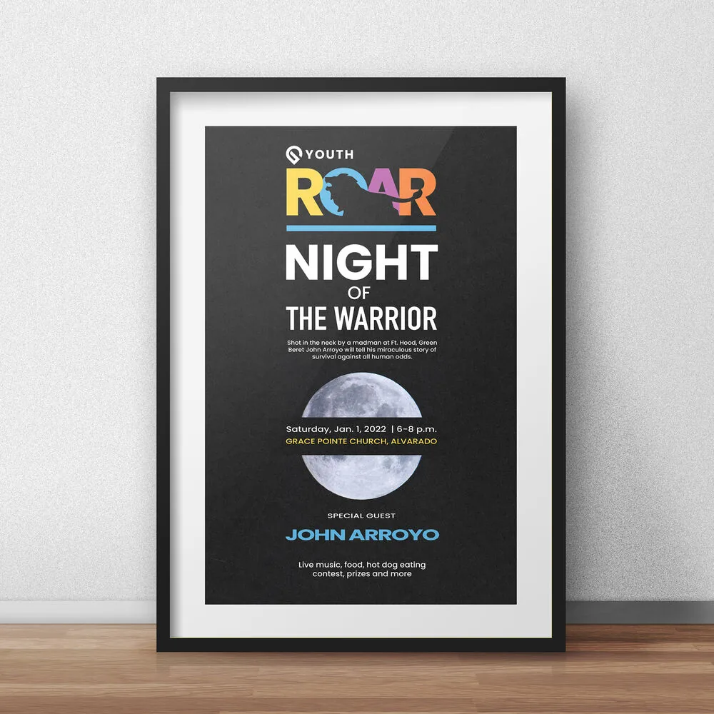 Youth ROAR event poster Poster