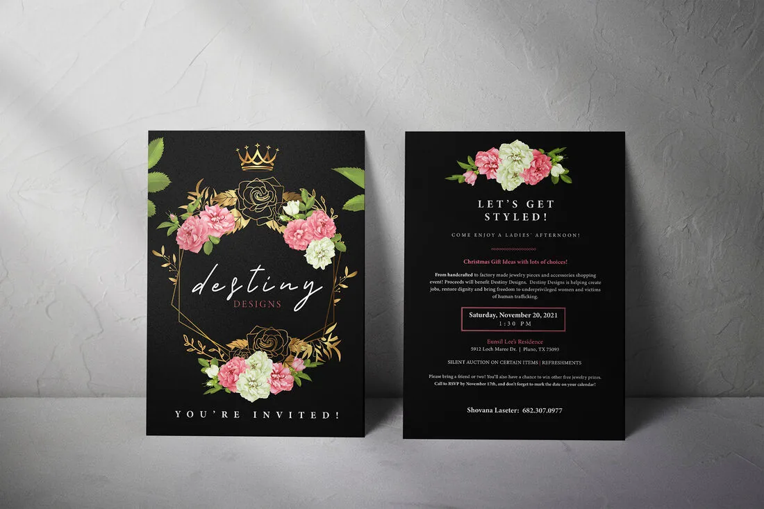 Destiny Designs Invitation