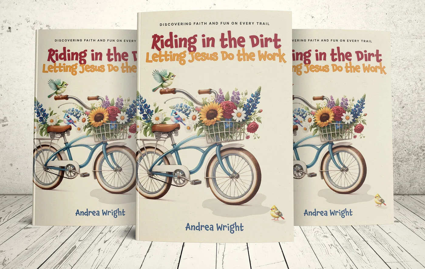 Riding in the Dirt book cover design