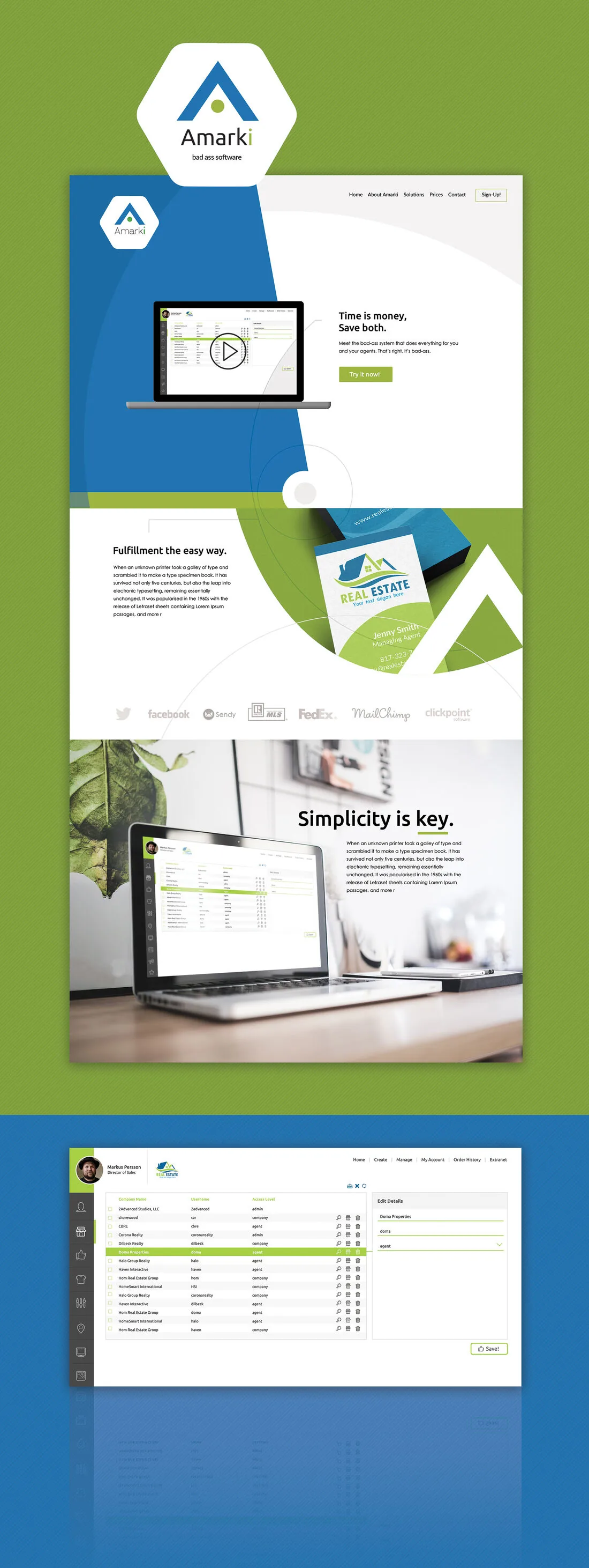 Amark Brand and web