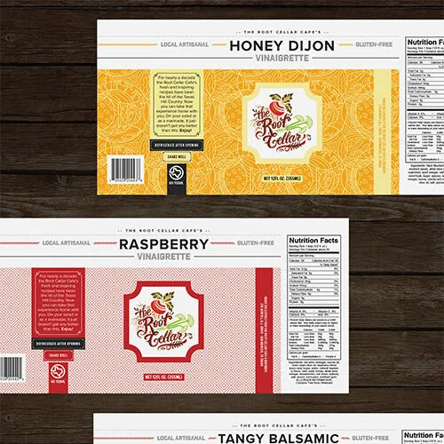 Product labels Packaging