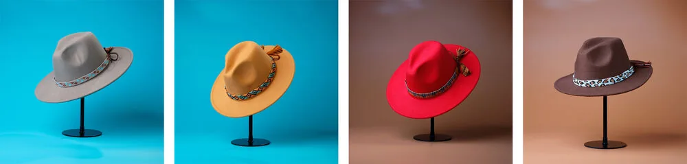 Hats Product photography