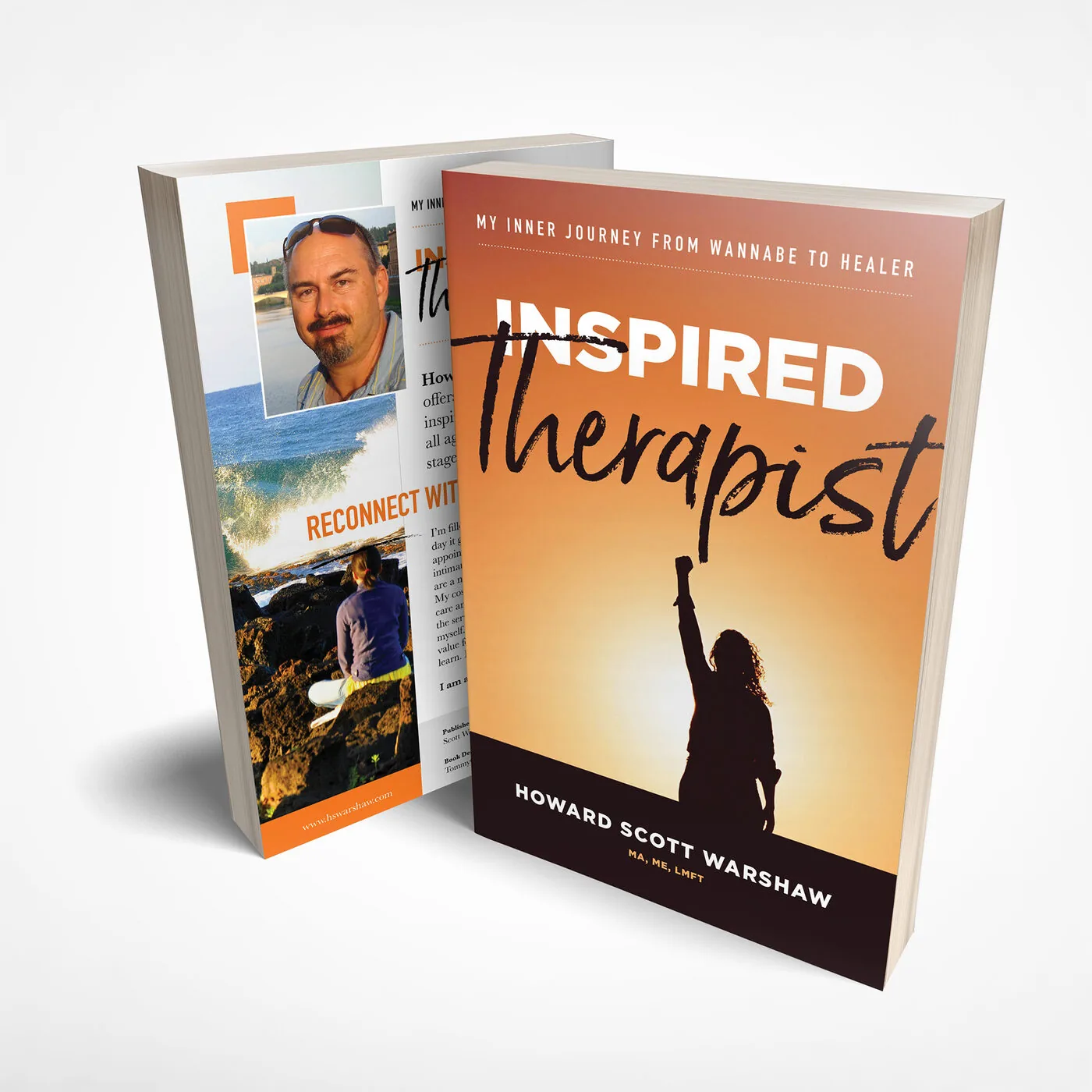 Inspired Therapist book design for Howard Scott Warshaw