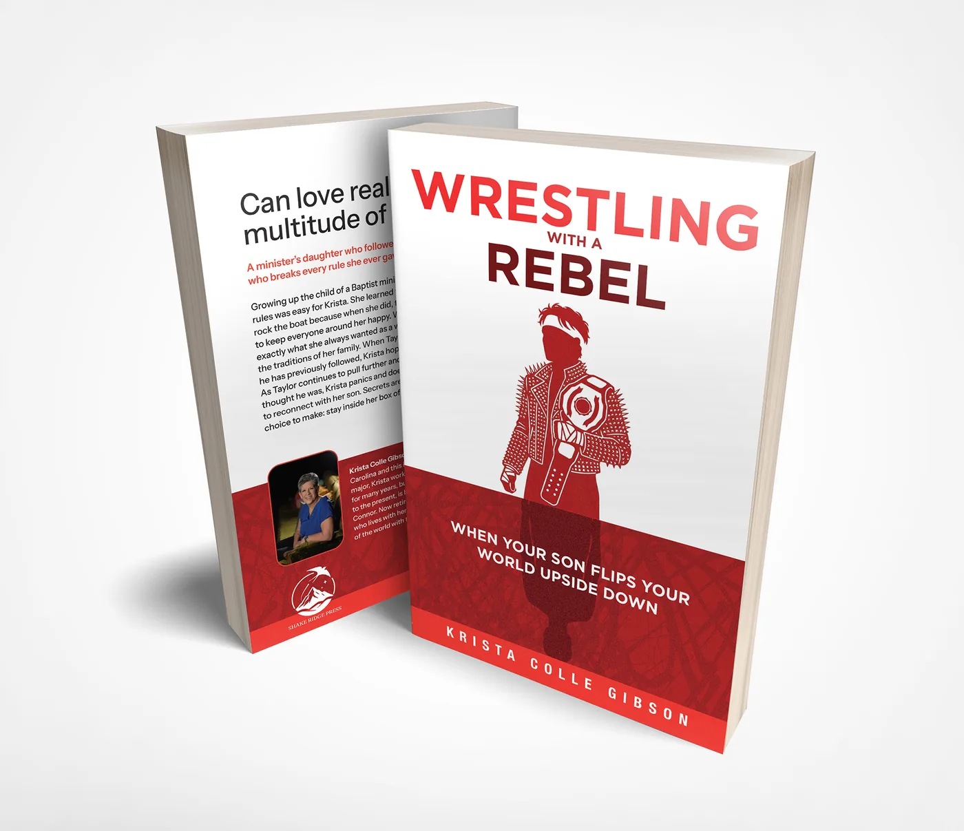 Wrestling with a Rebel book cover design
